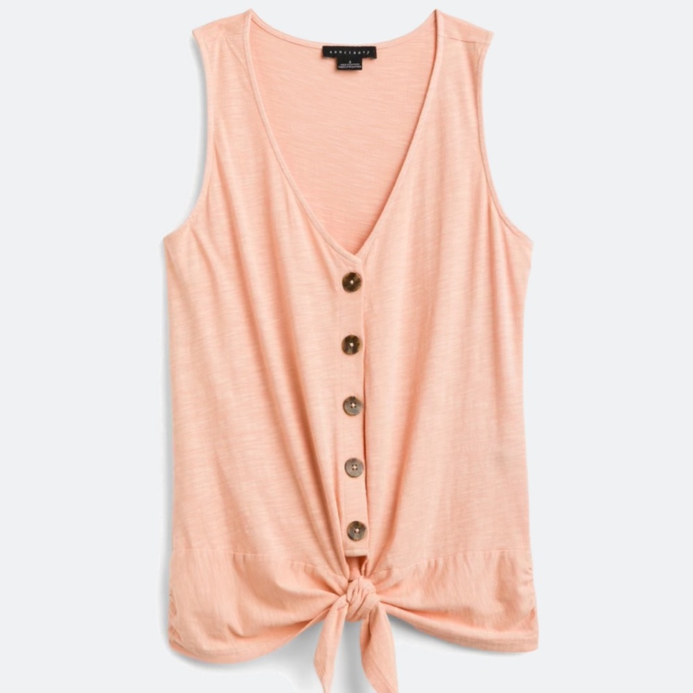Sanctuary Peach/Light Pink Sleeveless Top- Small